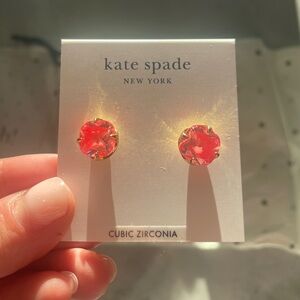Kate Spade Light Coral Clover Earrings